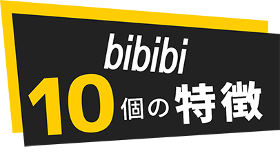 bibibi 10個の特徴