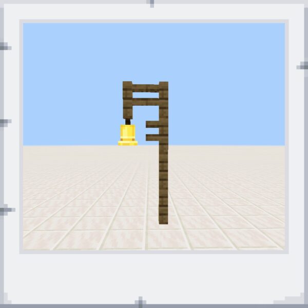 街灯風の柱のマイクラワールド