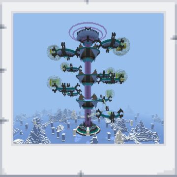 幻のアイスクリーパーを探せ！のマイクラワールド