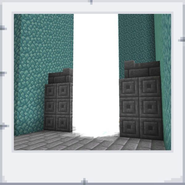 光の柱のマイクラワールド