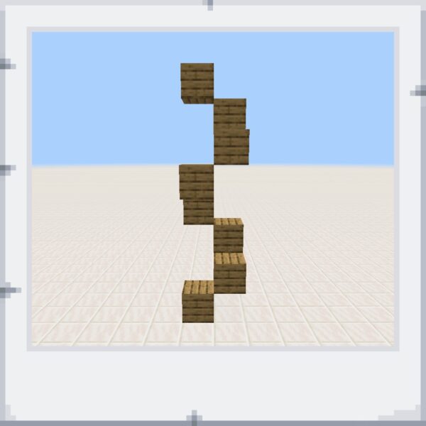 らせん階段のマイクラワールド